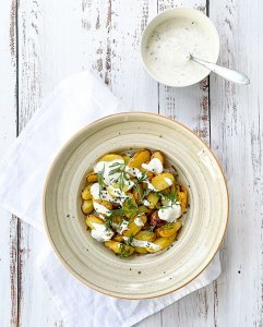 Grillattu perunasalaatti