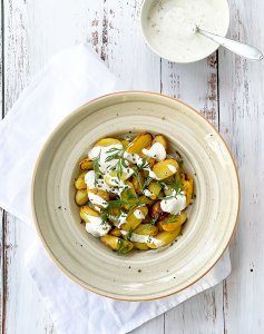 Grillattu perunasalaatti